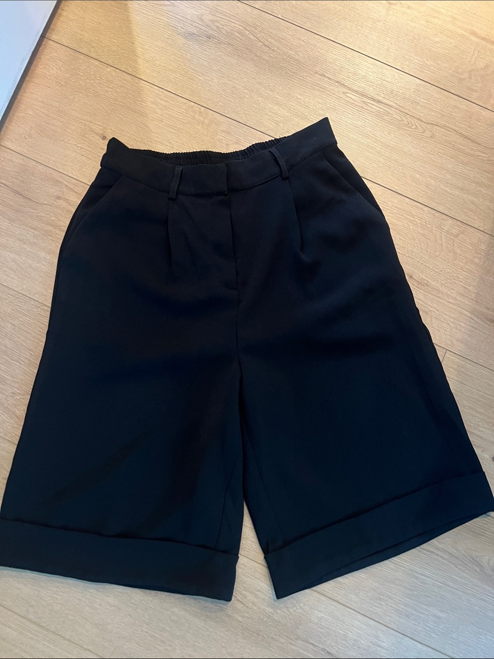 Christian Lacroix Black Tailored Bermuda Shorts